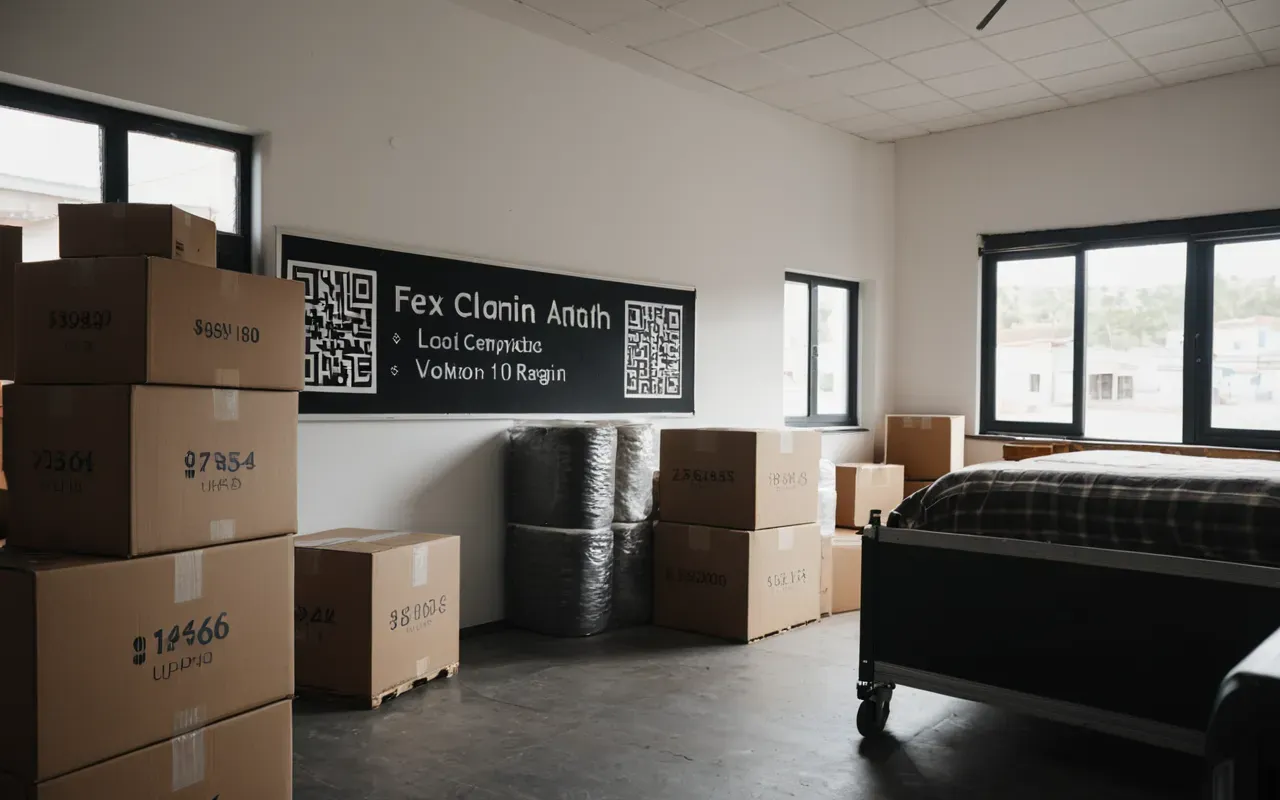 taşıma kutuları A tidy room with neatly packed boxes and a moving truck visible through the window in soft daylight